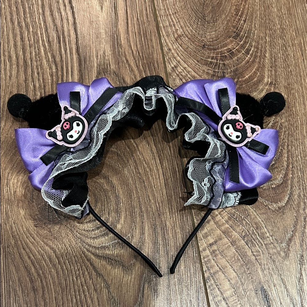 Purple and Black Kids Headband